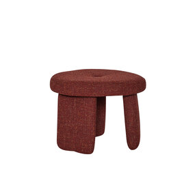 Hubsch Pouf Rocco rosso Hubsch Pouf Rocco rosso