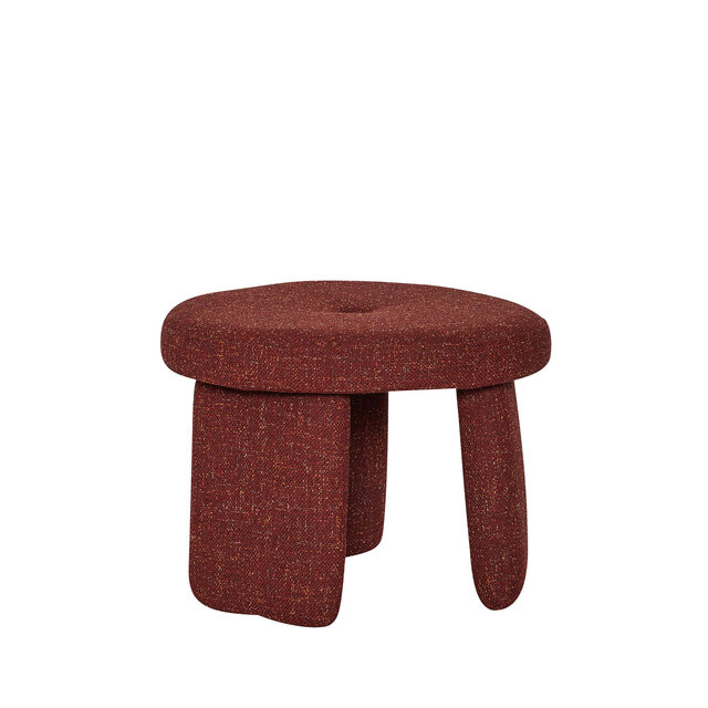 Hubsch Rocco pouf red - 022013