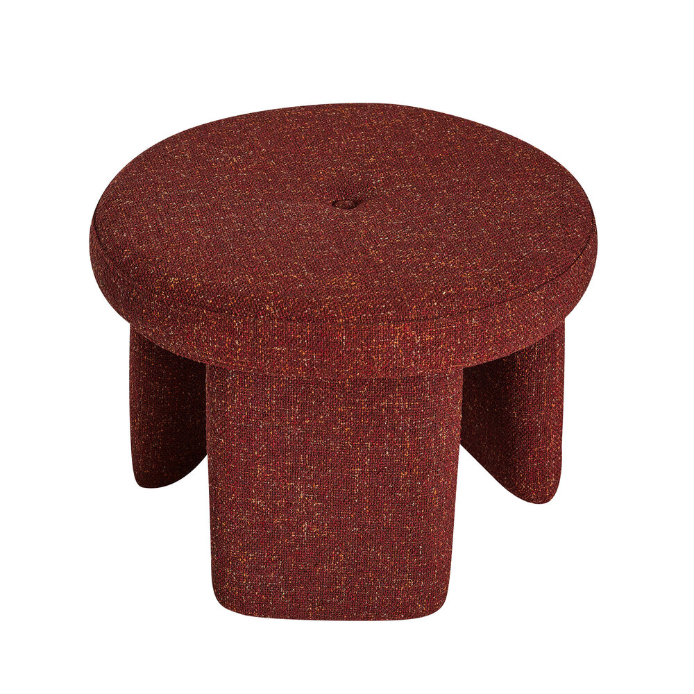 Hubsch Pouf Rocco rouge - 022013