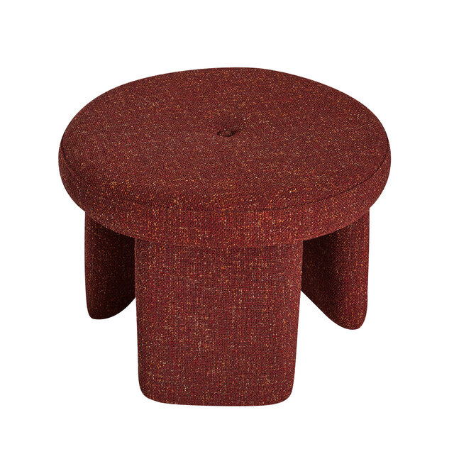 Hubsch Rocco pouf red - 022013