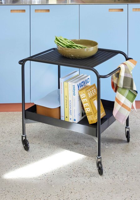 Hubsch Push trolley zwart - 022011