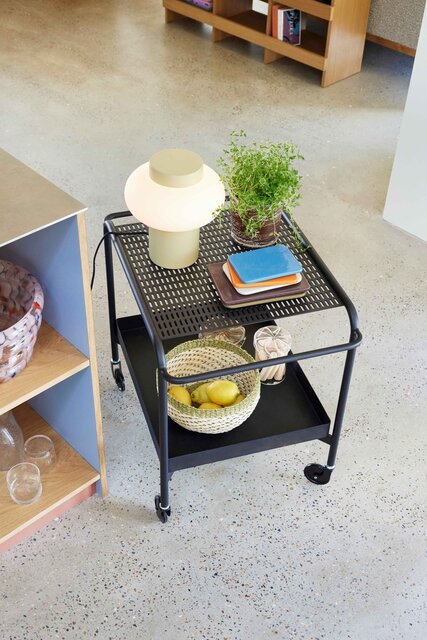 Hubsch Push trolley zwart - 022011
