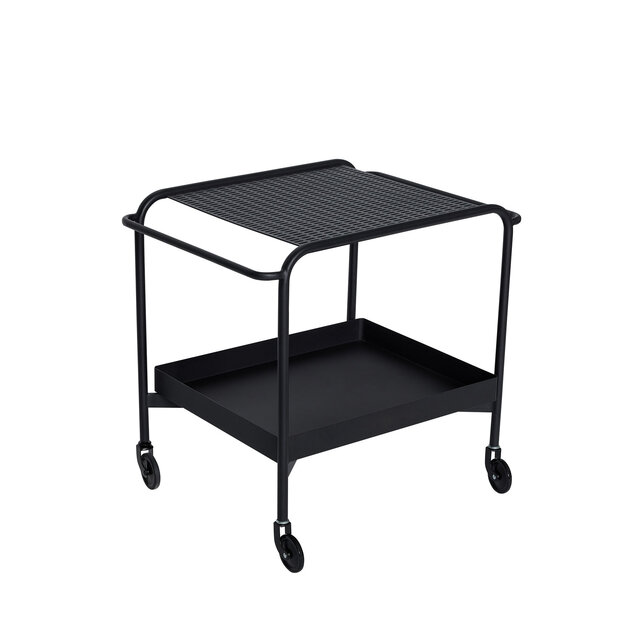 Hubsch Push trolley zwart - 022011