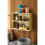 Hubsch Pep wall rack yellow/grey - 022005