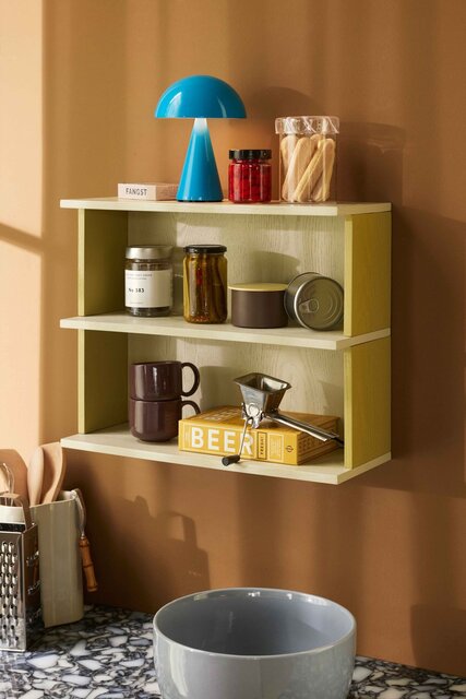 Hubsch Etagère murale Pep jaune/gris - 022005