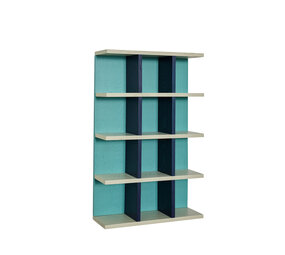Hubsch Galaxy wall rack turquoise/blue/grey