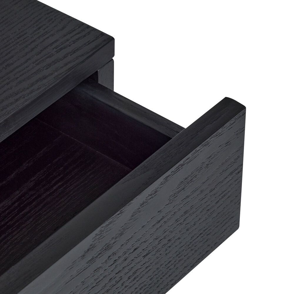 Hubsch Noir nattbord svart - 022003 Hubsch Noir nattbord svart - 022003