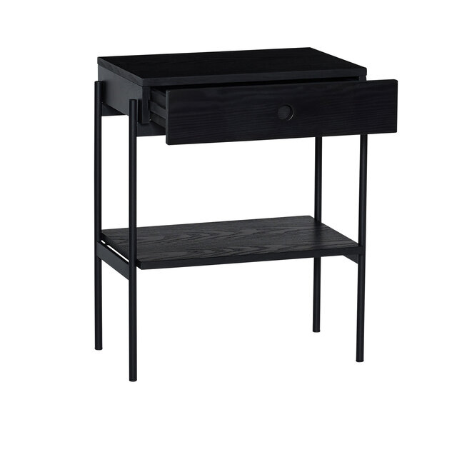 Hubsch Noir sengebord sort - 022003