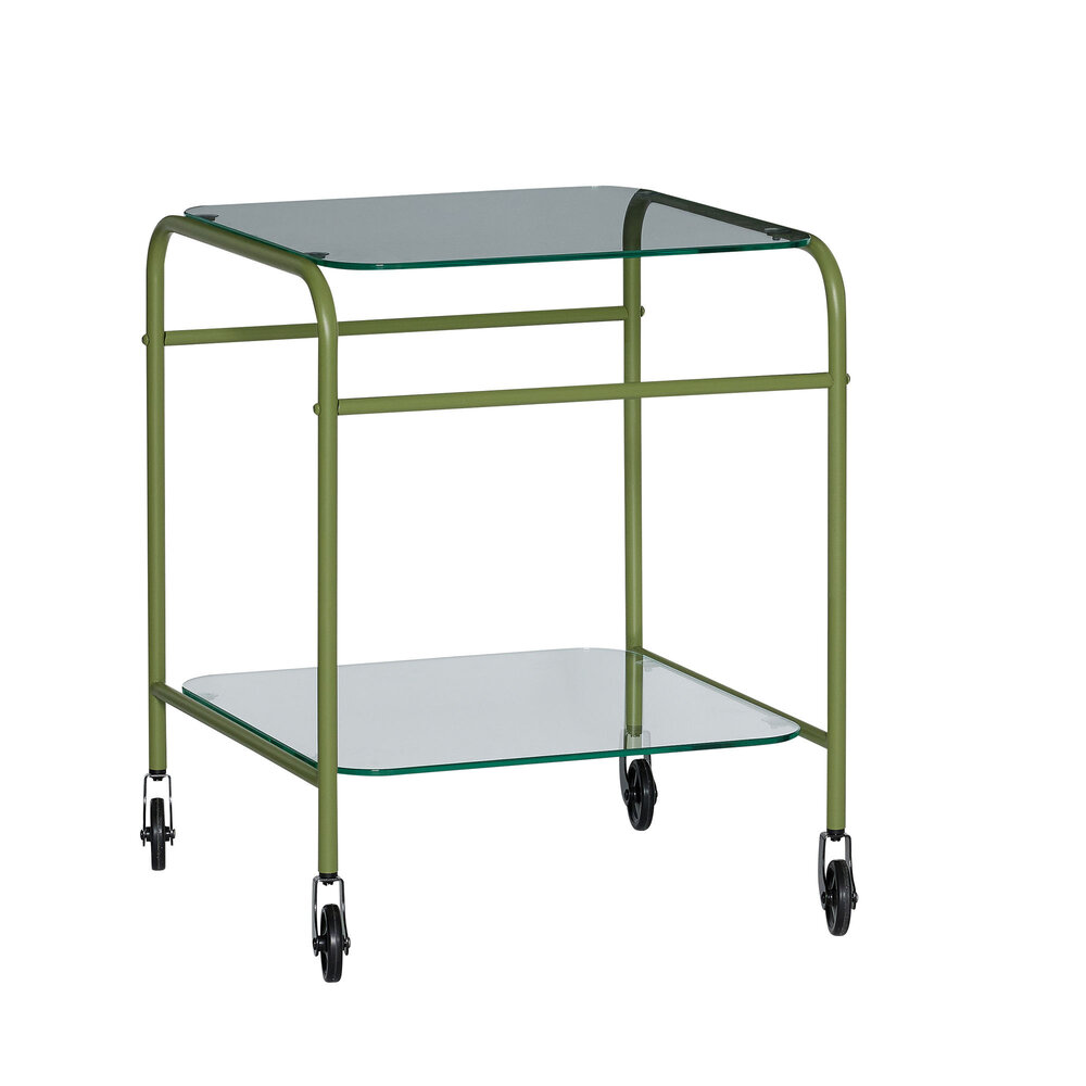 Hubsch Zephyr trolley green - 022001 Hubsch Zephyr trolley green - 022001