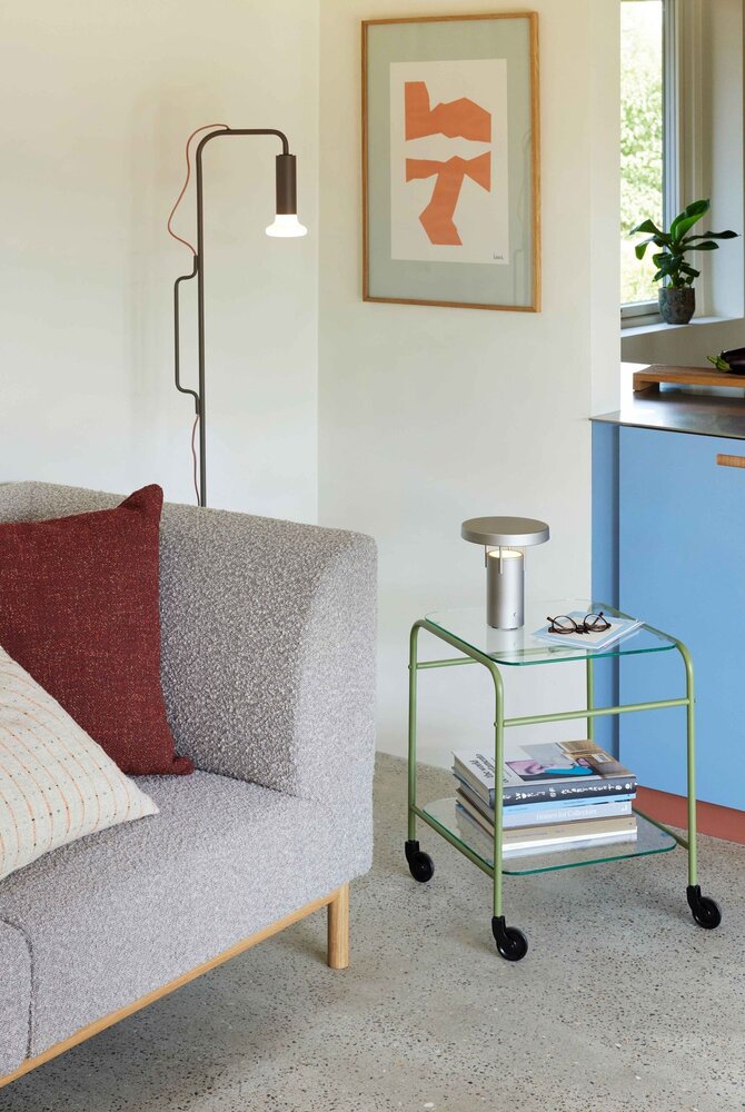 Hubsch Zephyr trolley groen - 022001 Hubsch Zephyr trolley groen - 022001