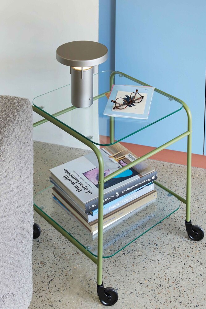 Hubsch Zephyr trolley green - 022001 Hubsch Zephyr trolley green - 022001