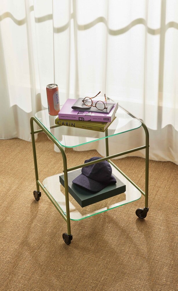 Hubsch Zephyr trolley green - 022001 Hubsch Zephyr trolley green - 022001