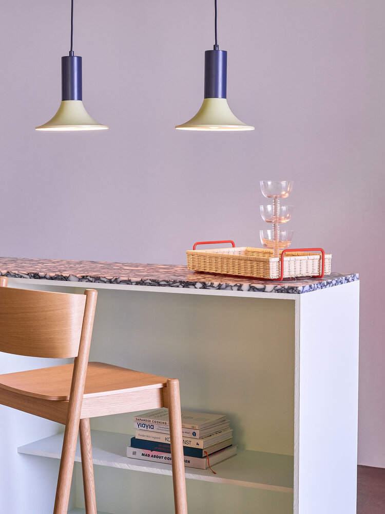 Hubsch Lámpara colgante Luminary azul/verde claro - 962003