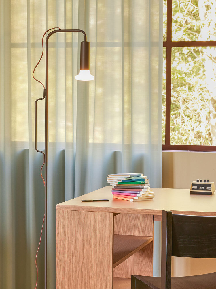 Hubsch Ido gulvlampe brun - 962002