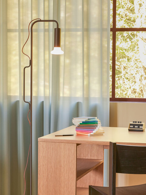 Hubsch Ido floor lamp brown - 962002