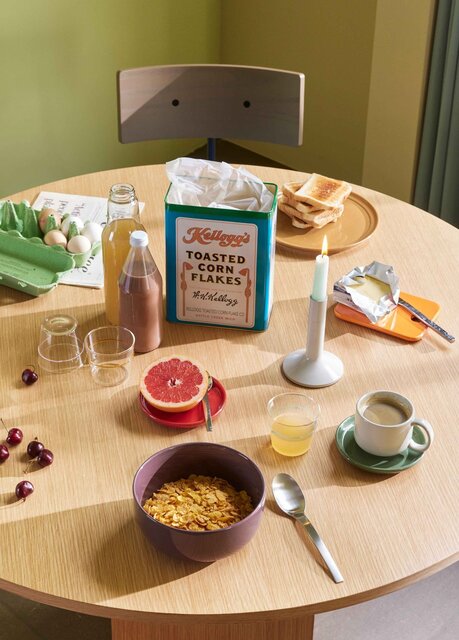 Hubsch Mesa de comedor recta natural - 882028