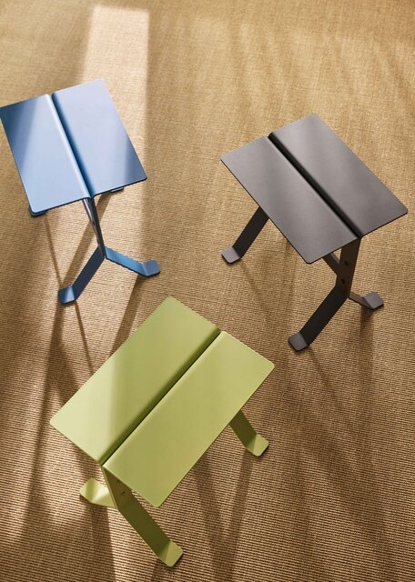 Hubsch Fold side table petrol - 992007