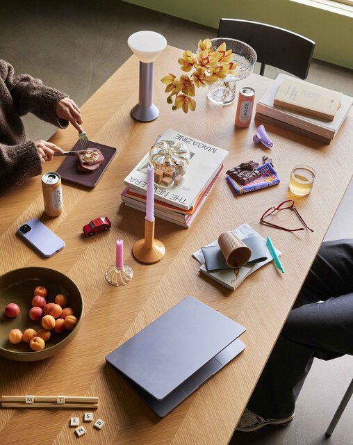 Hubsch Bærbar blitzlampe metallic lilla - 962012 Hubsch Bærbar blitzlampe metallic lilla - 962012