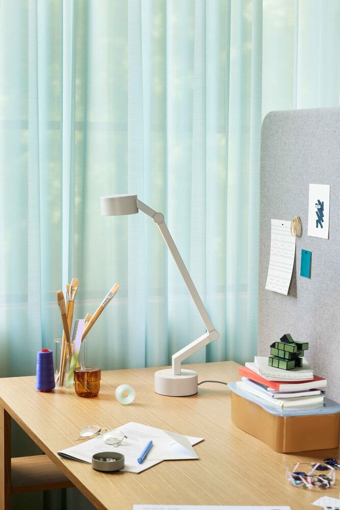 Hubsch Verve table lamp light gray - 962011