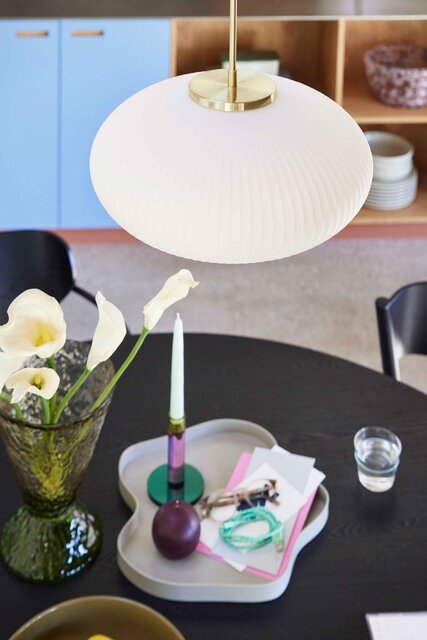 Hubsch Lampe à suspension Ellipse blanche - 962009 Hubsch Lampe à suspension Ellipse blanche - 962009