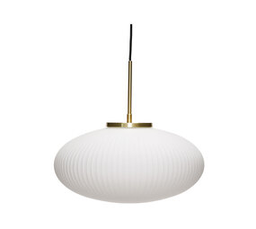 Hubsch Lampe à suspension Ellipse blanche Hubsch Lampe à suspension Ellipse blanche