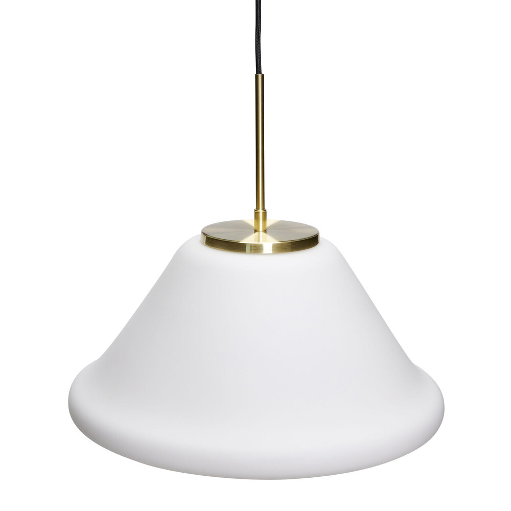 Hubsch Muse pendant lamp triangular white - 962008