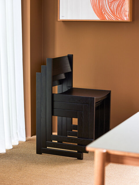 Hubsch Forma chair black - 882043 Hubsch Forma chair black - 882043