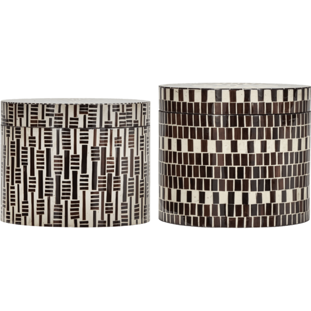 House Doctor Lango opbergdozen set van 2 stuks - 212320420 House Doctor Lango opbergdozen set van 2 stuks - 212320420