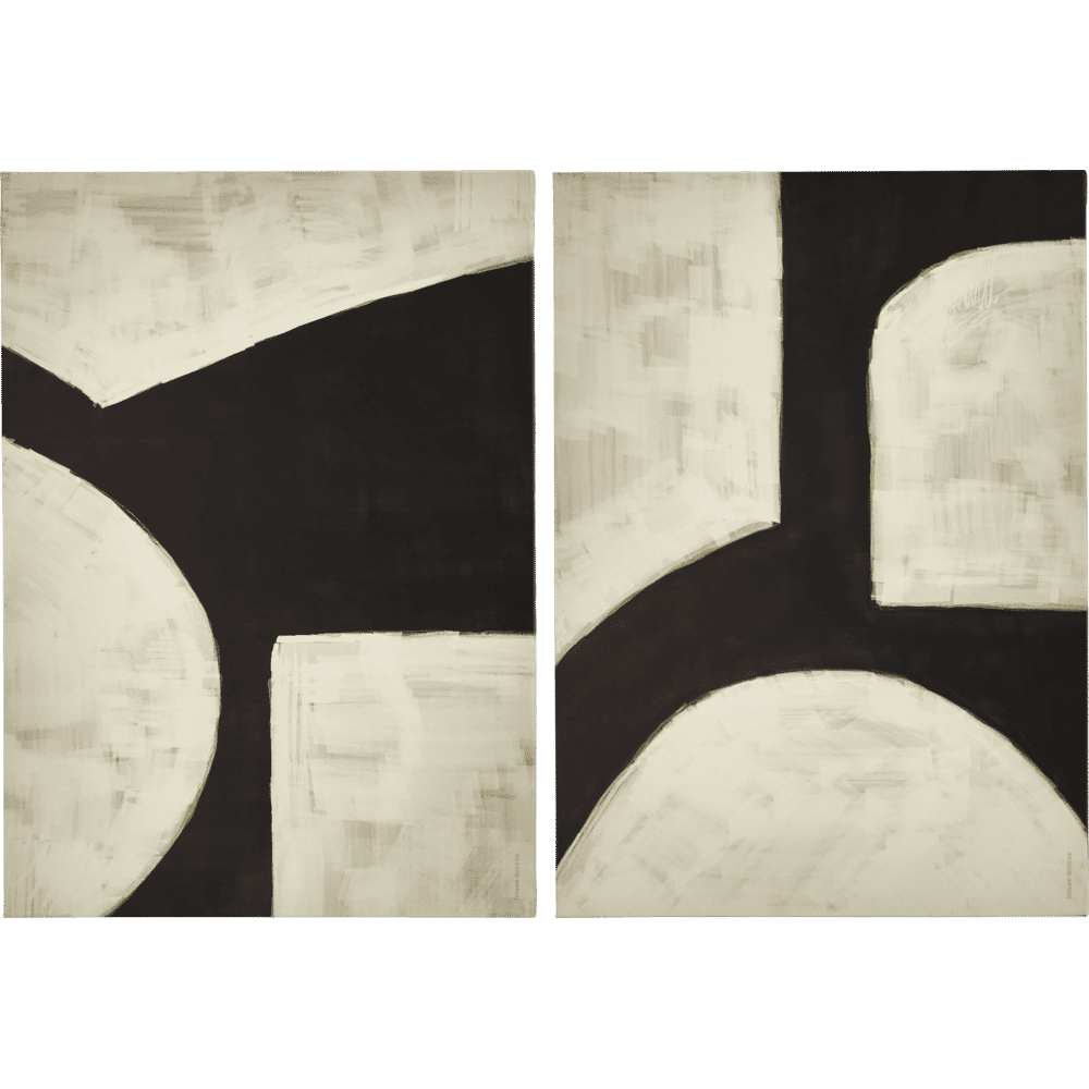 House Doctor Hape wall decoration black/off white set of 2 pieces - 208582070