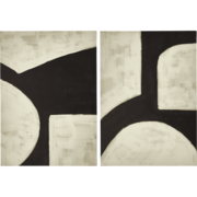 House Doctor Hape wall decoration black/off white set of 2 pieces - 208582070