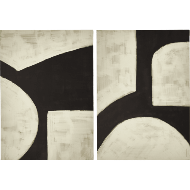 House Doctor Hape wall decoration black/off white set of 2 pieces - 208582070