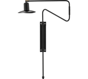 House Doctor Lámpara de pared Swing negra