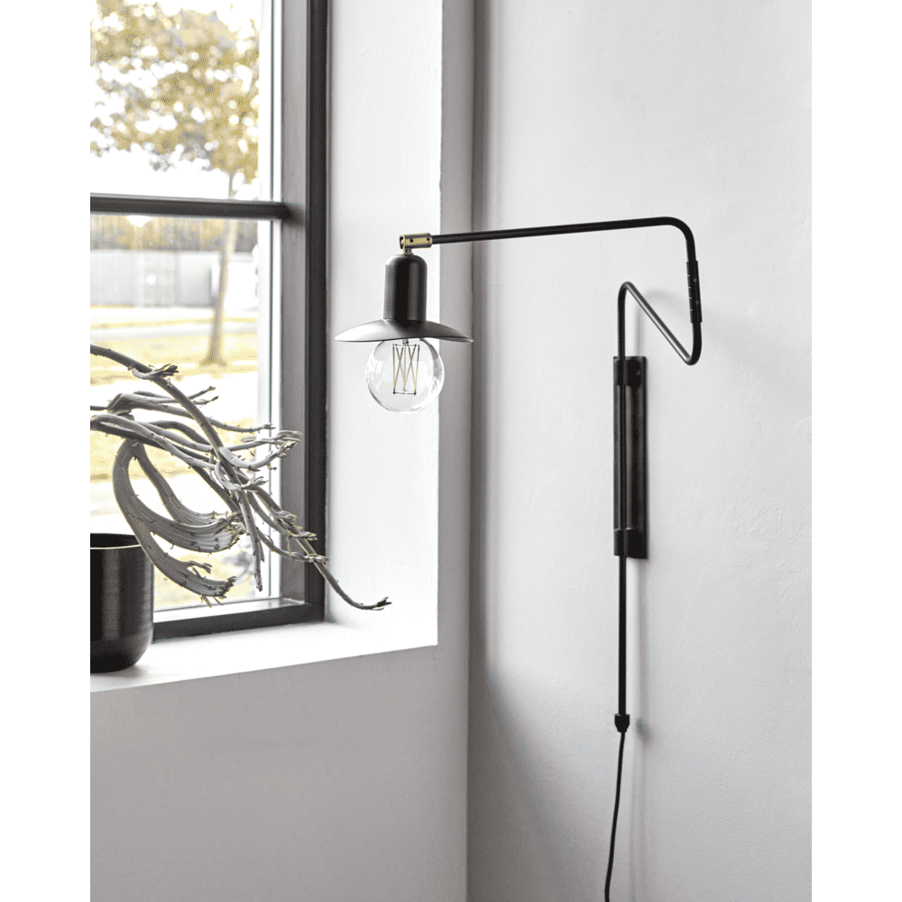 House Doctor Swing væglampe sort - 203660215