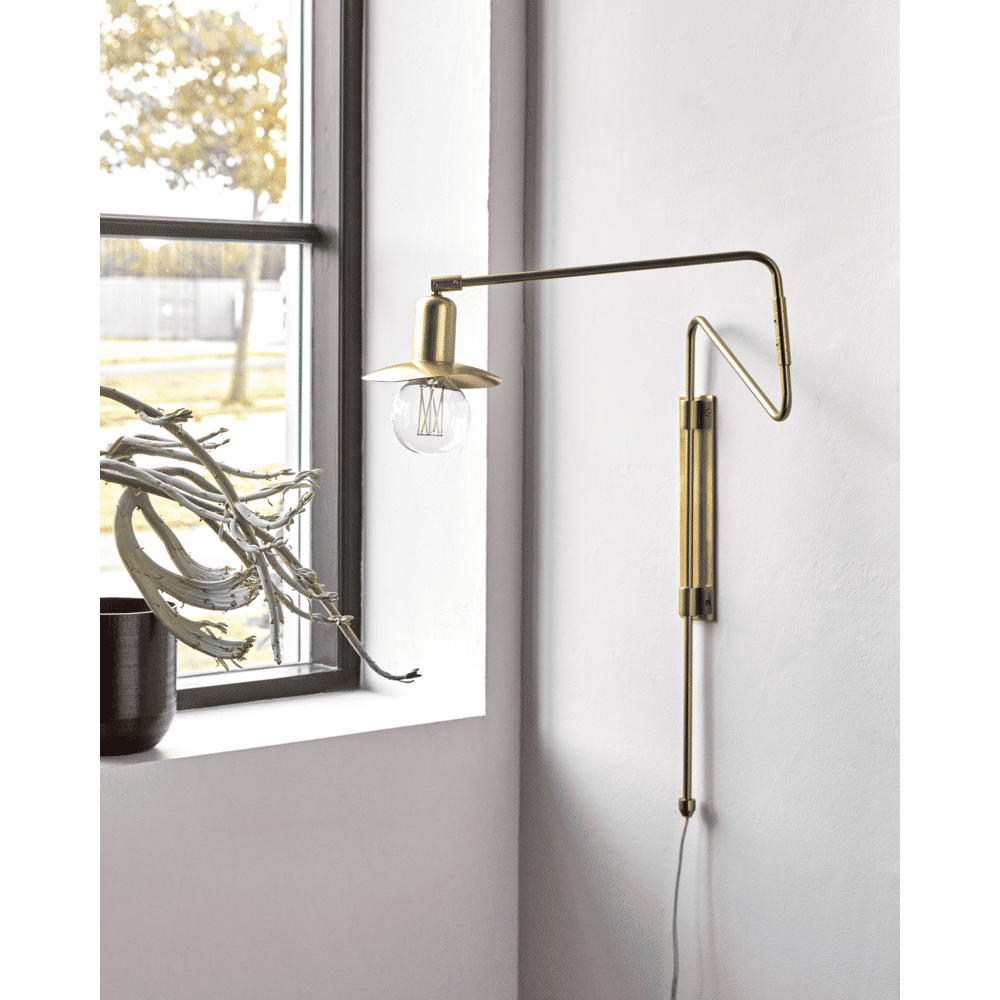 House Doctor Lámpara de pared Swing latón - 203660214 House Doctor Lámpara de pared Swing latón - 203660214