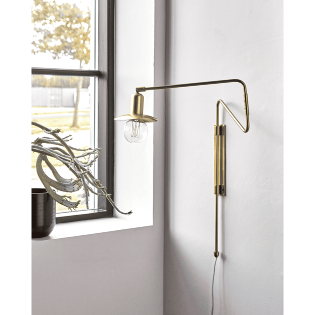 House Doctor Swing vegglampe messing - 203660214 House Doctor Swing vegglampe messing - 203660214