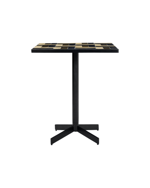 House Doctor Geometric bijzettafel bruin/blauw - 266140061 House Doctor Geometric bijzettafel bruin/blauw - 266140061