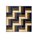 House Doctor Geometrisk sidebord brun/blå - 266140061 House Doctor Geometrisk sidebord brun/blå - 266140061