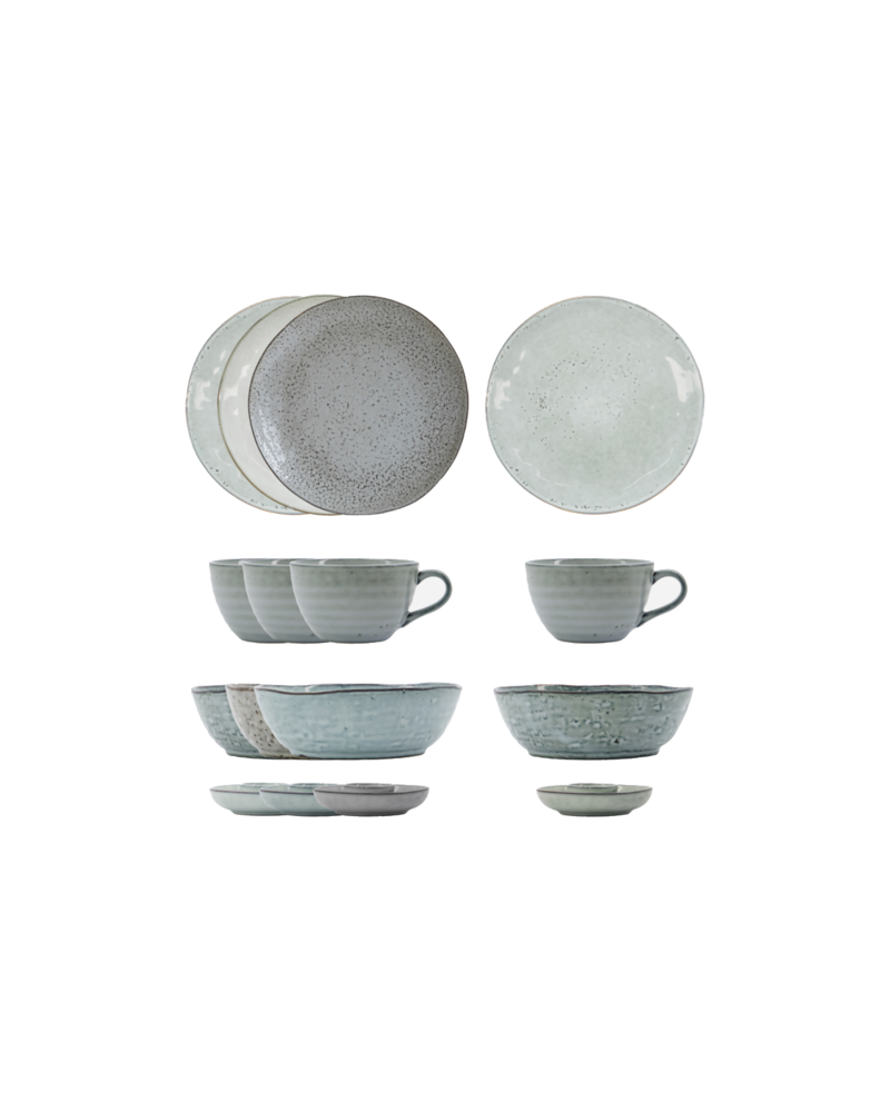 House Doctor Ructic brunch tableware set 16 pieces - 257981012