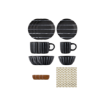 House Doctor Line brunch servies set 16 stuks - 257981013 House Doctor Line brunch servies set 16 stuks - 257981013