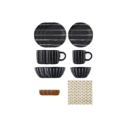 House Doctor Line brunch servies set 16 stuks - 257981013 House Doctor Line brunch servies set 16 stuks - 257981013
