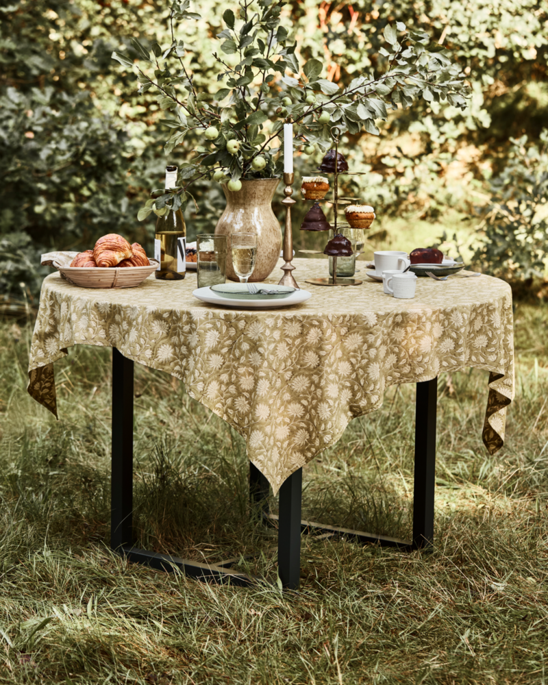 House Doctor Join nappe vert 150x150cm - 261670327 House Doctor Join nappe vert 150x150cm - 261670327