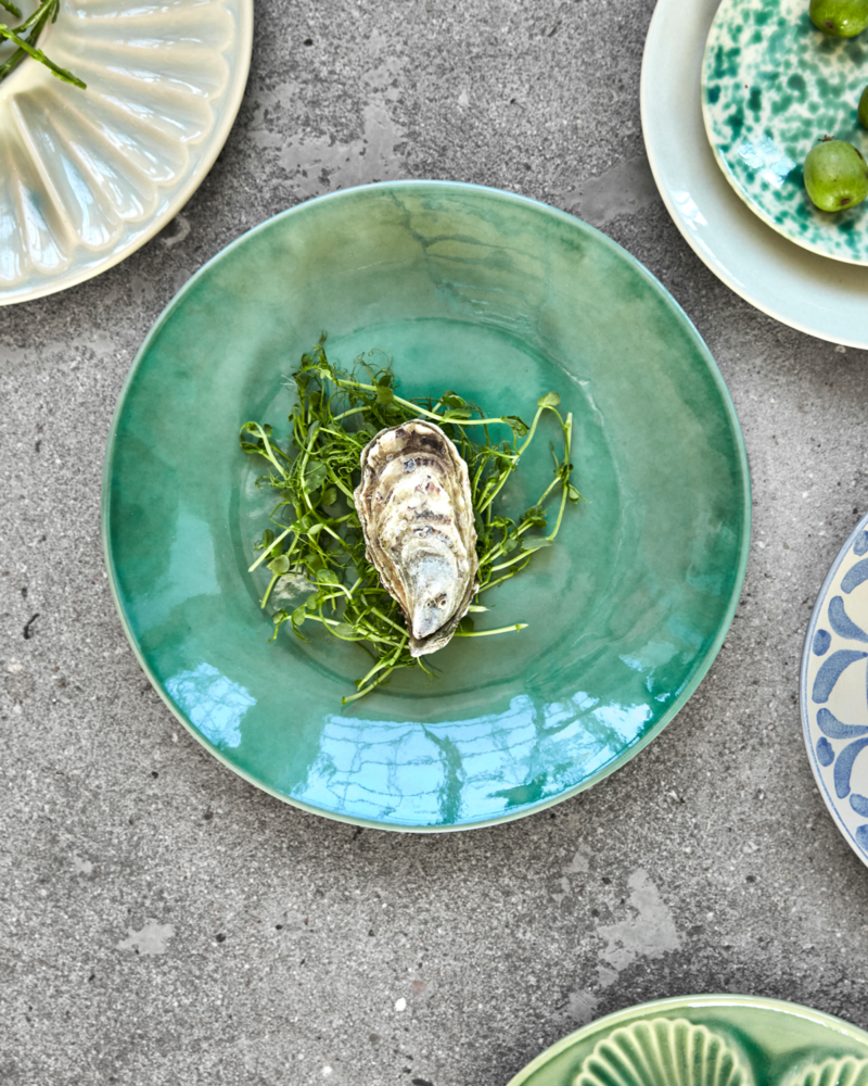 House Doctor Diva dinner plates green set of 8 pieces - 267600033 House Doctor Diva dinner plates green set of 8 pieces - 267600033