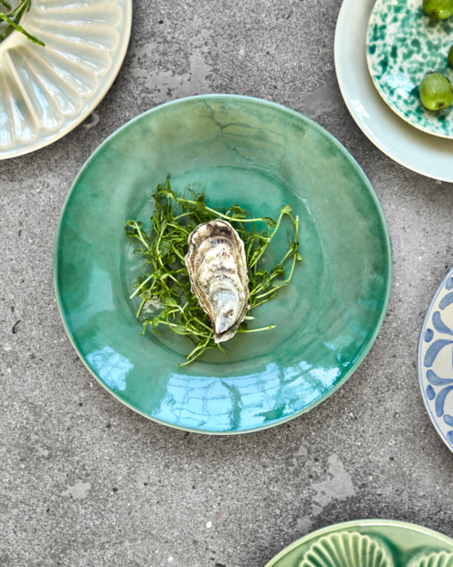 House Doctor Diva dinner plates green set of 8 pieces - 267600033 House Doctor Diva dinner plates green set of 8 pieces - 267600033