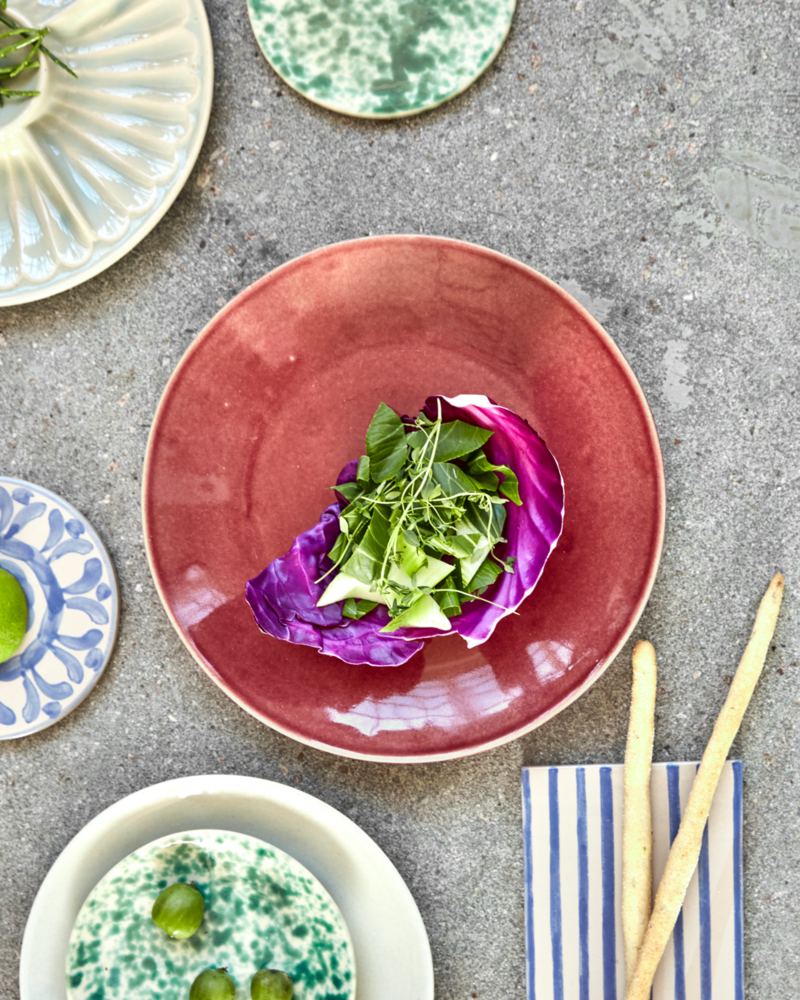 House Doctor Piatti piani Diva rossi set 8 pezzi - 267600034 House Doctor Piatti piani Diva rossi set 8 pezzi - 267600034