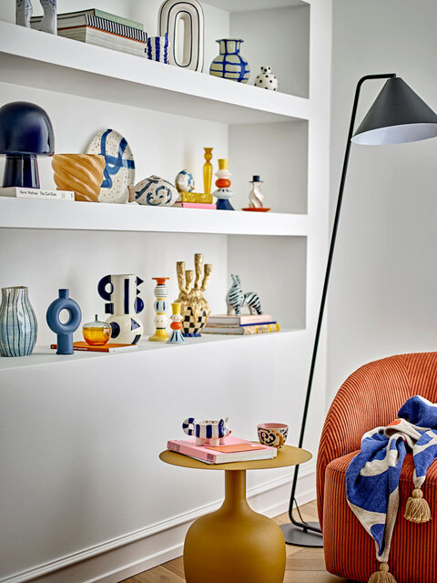 Bloomingville Pradi loungestoel oranje - 82064500 Bloomingville Pradi loungestoel oranje - 82064500