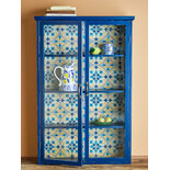 Bloomingville Armoire Hazem bleue - 82064840 Bloomingville Armoire Hazem bleue - 82064840