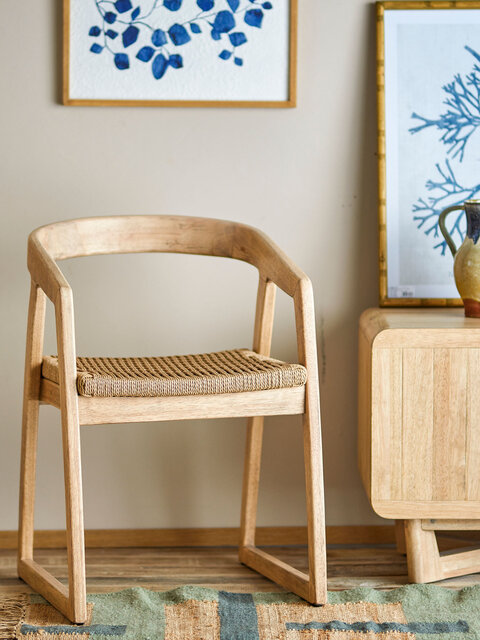Bloomingville Serrone stoel naturel - 82064657