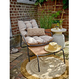 Bloomingville Sillón Boel con reposapiés - 82064496