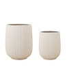 Bloomingville Selva flower pots white set of 2 pieces - 82064806 Bloomingville Selva flower pots white set of 2 pieces - 82064806