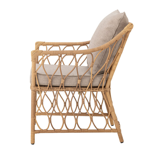 Bloomingville Belluce Loungesessel mit Fußhocker - 82064953